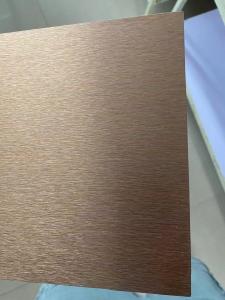 Quality Aluco Bond Aluminum Composite Panel With Steel Brushed Gold Brushed All Brushed Colors for sale
