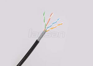 Quality Computer 4 Pairs UTP Cat5e Lan Cable 0.50mm Pure Copper PVC + PE For CCTV System for sale