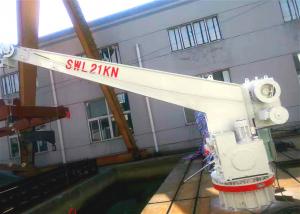 Quality Slewing Hydraulic Deck Crane 60m/min For Rescue Boat Life Raft for sale