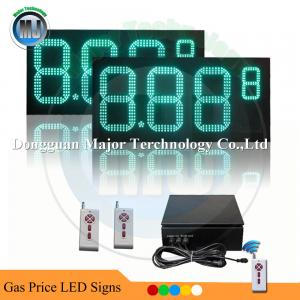 Quality 16inch 8.88 9 Green Outdoor Waterproof LED Gas Price Sign Remote Control for sale