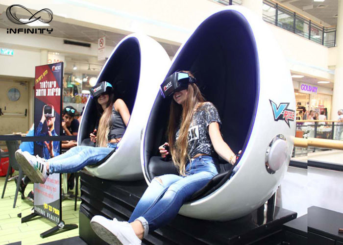 Quality Infinity 9D 720 Virtual Reality Equipment VR Egg Chair 2 Seats For Game Zone for sale