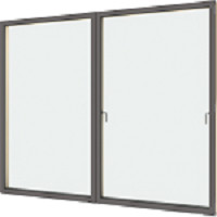 Quality alu 4500pa PVDF 75/150 Horizontal Casement Windows for sale