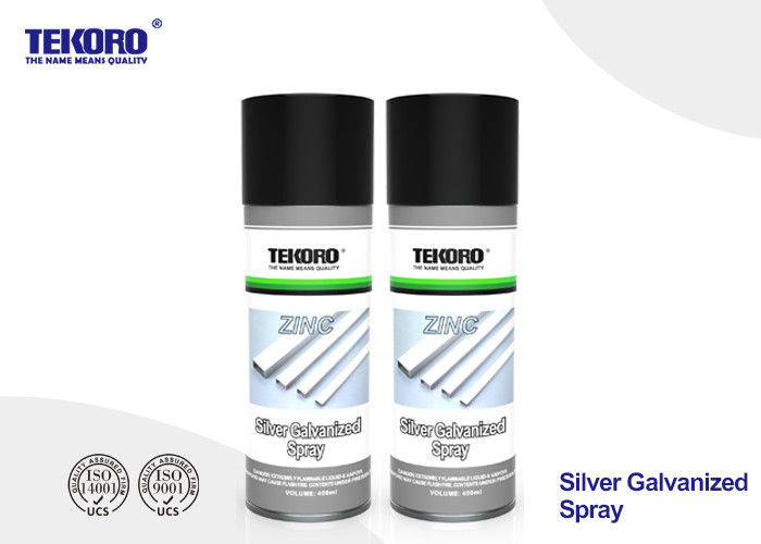 Quality CFC Free Silver Galvanized Spray , High Coverage Rust Prevention Spray For Steel for sale