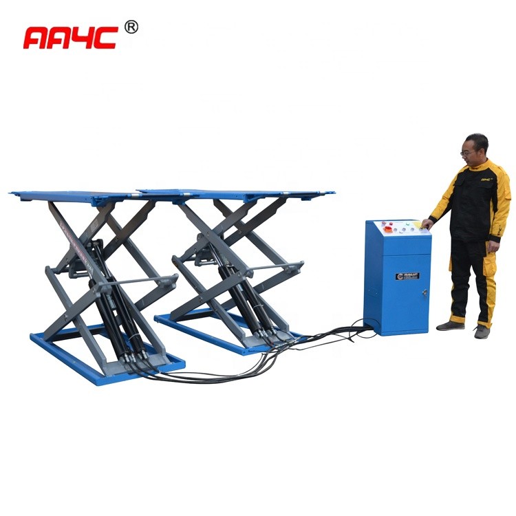 Quality Low Profile Full Rise Scissor Vehicle Lift Surface Mounted  3T 6613lbs for sale