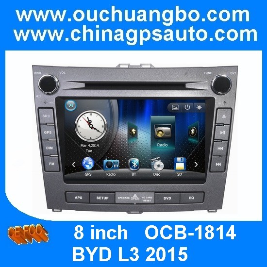Quality Ouchuangbo car dvd gps radio sat navi BYD L3 2015 support BT iPod USB spanish Russian for sale