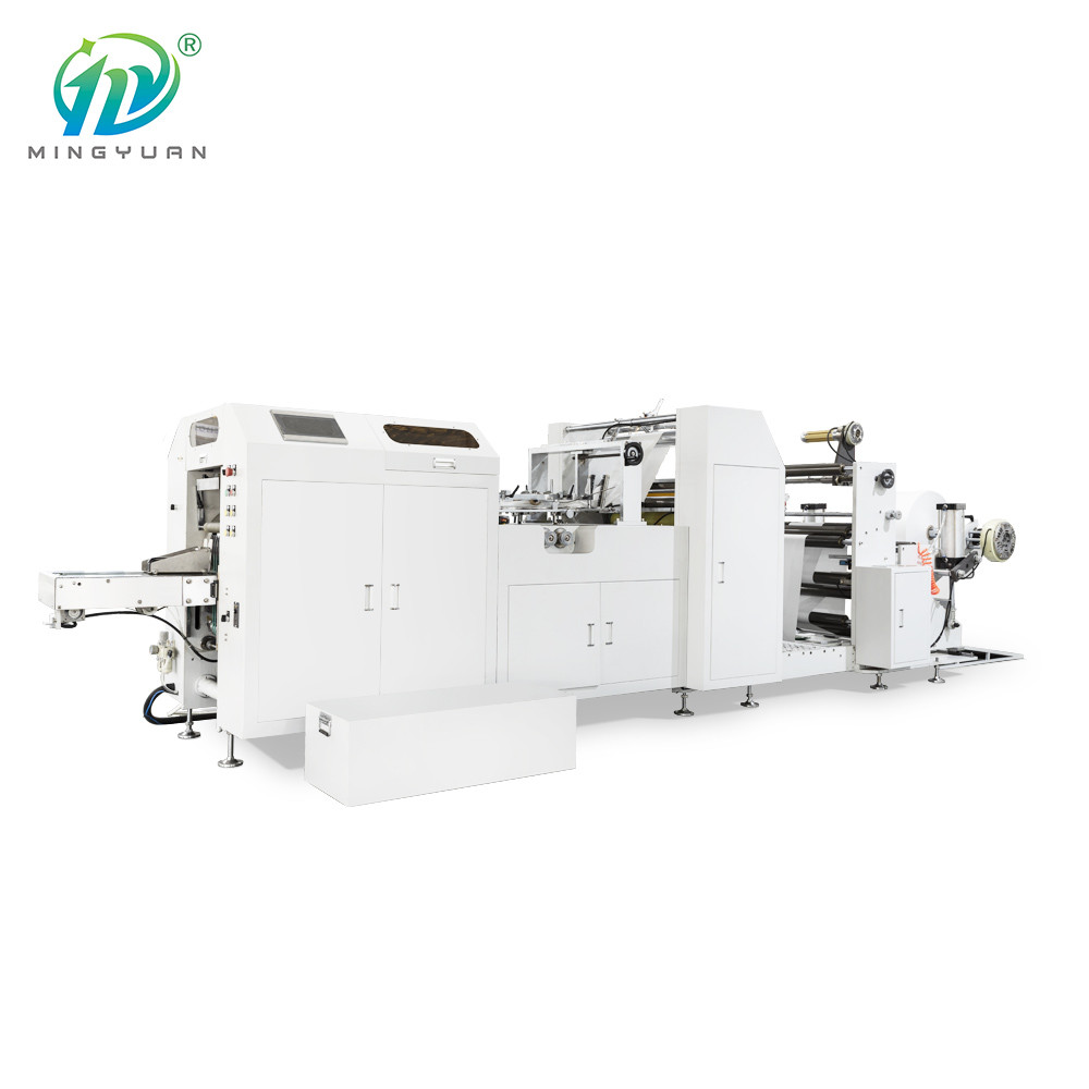 Quality Automatic Square Bottom Paper Bag Making Machine For Fried Food for sale