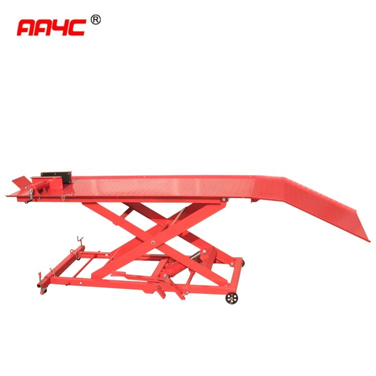 Quality 500kg 1000 Lbs Motorcycle Scissor Lift Stand Hydraulic for sale