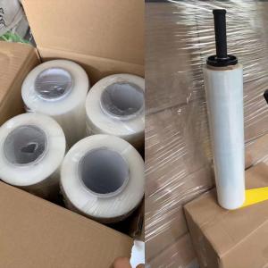 Quality 50cm Width 350m Length pe stretch wrap film For Carton Box Wrapping Packaging for sale