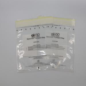 Quality Custom Print Self Adhesive Lock Plastic Specimen Biohazard Bags For Lab for sale
