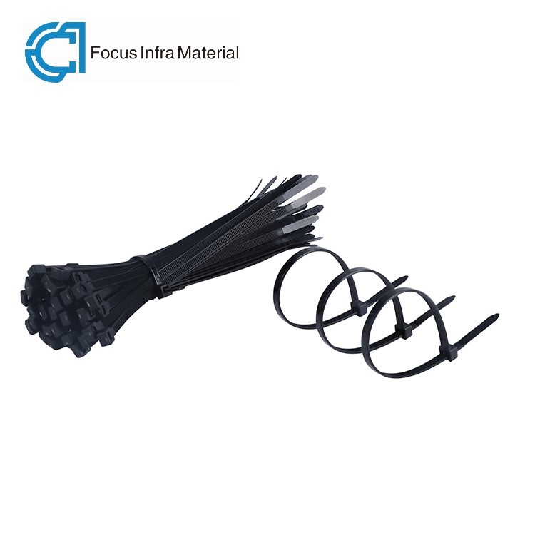 Buy cheap 0.3 Inch 94V 2 Black Zip Cable Ties Nylon Heavy Duty Cable Ties from wholesalers