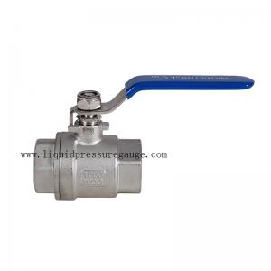 Quality 2 PC 1 Inch Manifold Ball Valve 212 F For Water Stainless Steel for sale