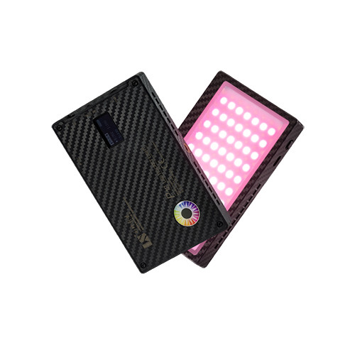 Quality 3200k Rgb HS-P12 Pocket Led Video Light 15 Light Effects Mobile APP Control for sale