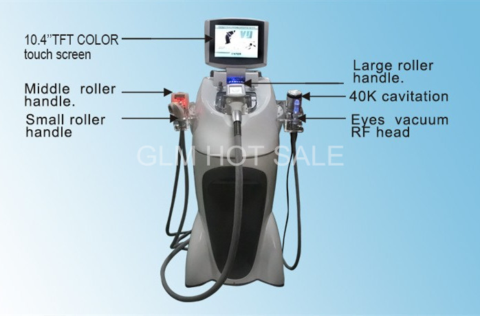Quality Bi-polar RF Velashape Machine Vacuum Roller Massager for Cellulite Reduction for sale