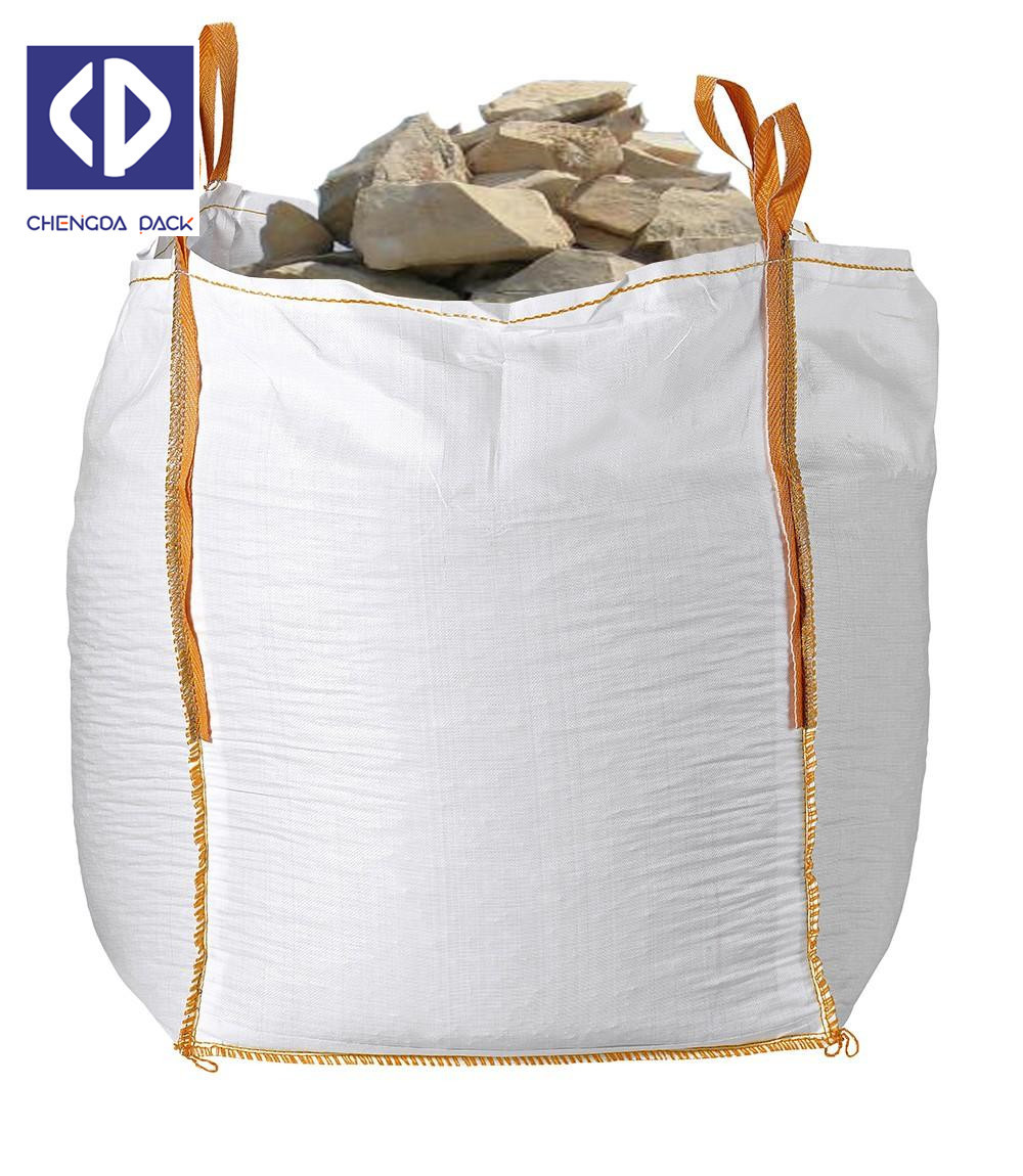 Quality Anti Static Big Delivery Bags 500 Kg Big Bag Sack With Reinforcement White Color for sale