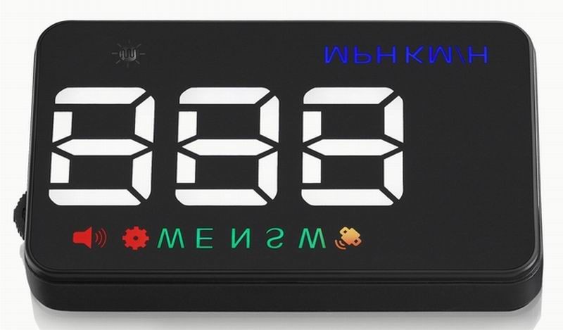 Quality Ouchuangbo HUD 3.5 inch Car Head Up Display Windshield Projector Speedometer Overspeed - GPS Satellite 2 Dispaly Mode for sale