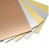 Buy cheap Silver Gold Brushed Aluminum Composite Panel Ultraviolet Resistance from wholesalers