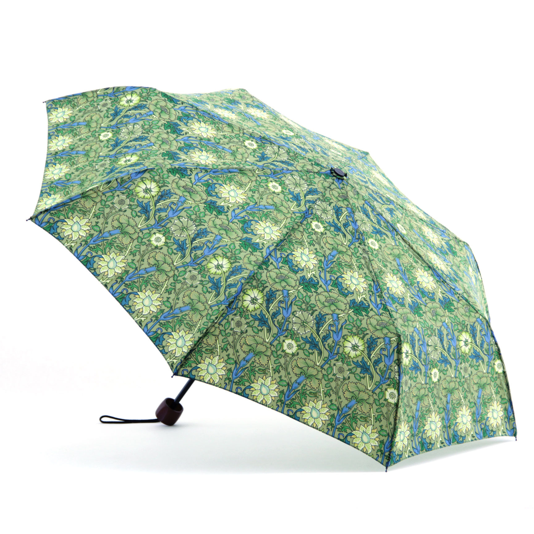 Quality Printed Flat Mini Manual Open Umbrella , Easy Open Close Umbrella Plastic Handle for sale