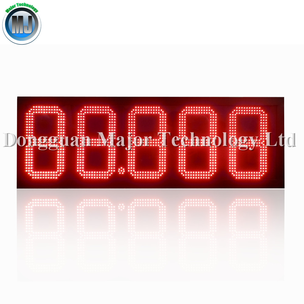 Quality 12inch Digit Outdoor WIFI Control Gas LED Price Changer led digital number for sale
