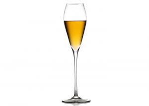 Quality 220ml 24cm Lead Free Crystal Champagne Glasses Vintage Laser Etching for sale