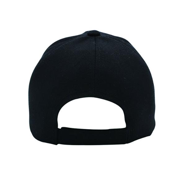 Adjustable Plain Black Outdoor Baseball Caps , 6 Panel Mens Baseball Hats
