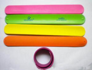Quality Silicon slap wristbands for sale