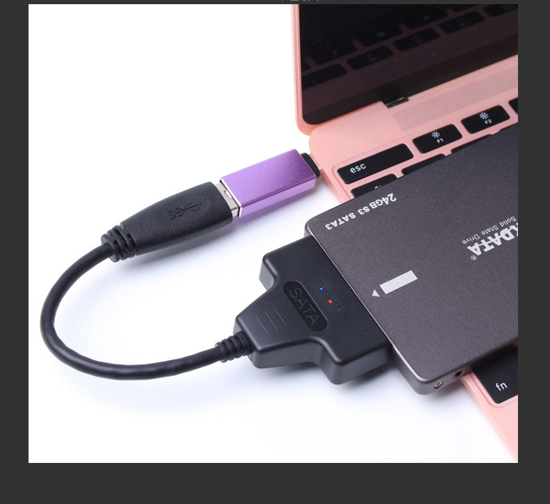 Quality USB 3.0 male to SATA 3 adapter fit for 2.5 inch Mobile hard disk support UASP OTG functions for sale