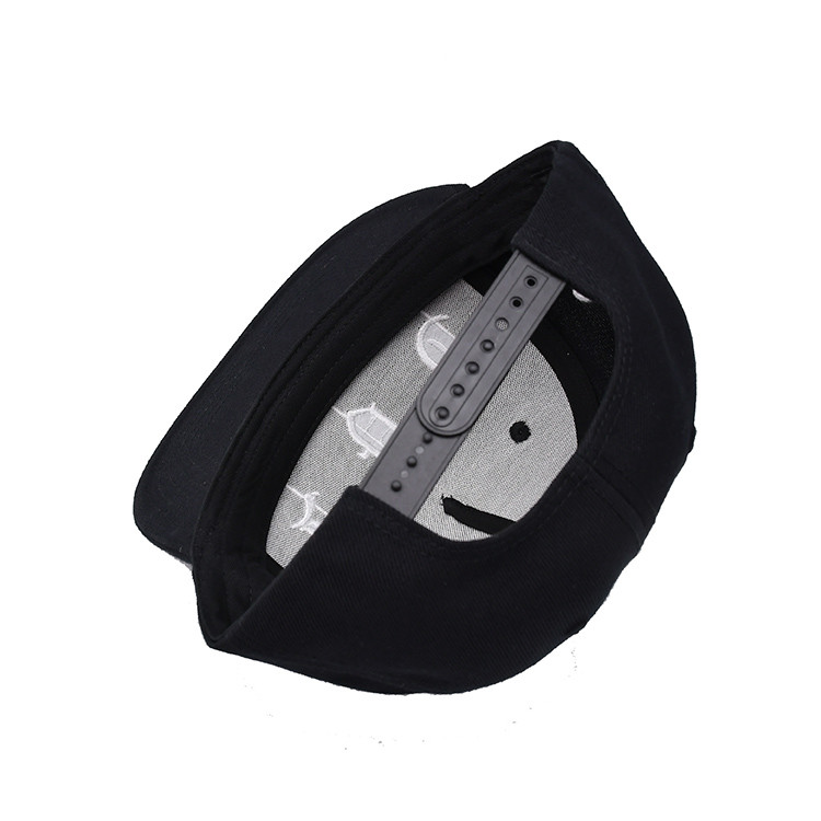 Classic Snapback Hat Blank Cap Underbrim Cotton Wool Blend Flat Visor Adjustable Unisex