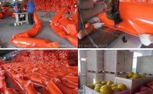 Quality Inflatable Rubber Containment Boom Rubber Oil Boom for sale