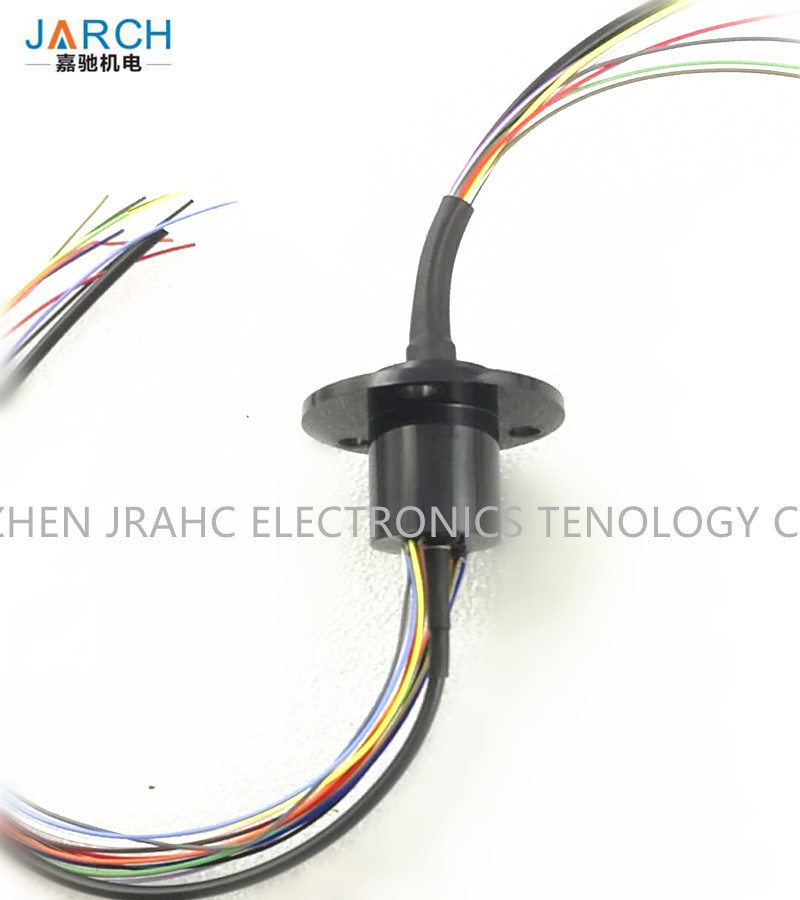 Quality Flange 12 Circuits Capsule Slip Ring , High Frequency Slip Ring For HD Video for sale