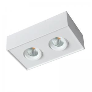 Quality Square Double Head Downlight 3000K Surface Mounted Dimmable LED Downlights for sale