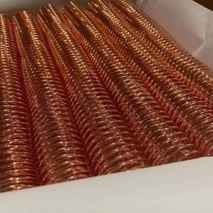 Quality 44.5mm 48 Turns Electroplated Metal Spiral Coils For Book Binding for sale