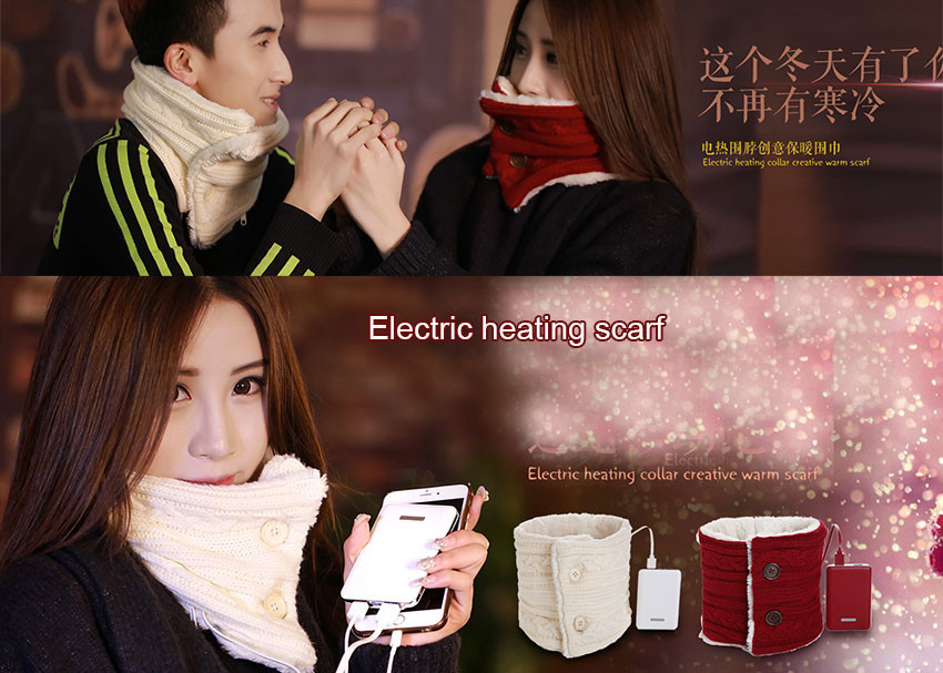 Quality Winter Fan And Heater Scarf 40-46 Degree Decorative 8W Max Power FANW-08 for sale