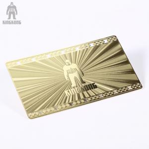 Innovative Brass Personal Metallic Gold Business Cards Different Pattern Option