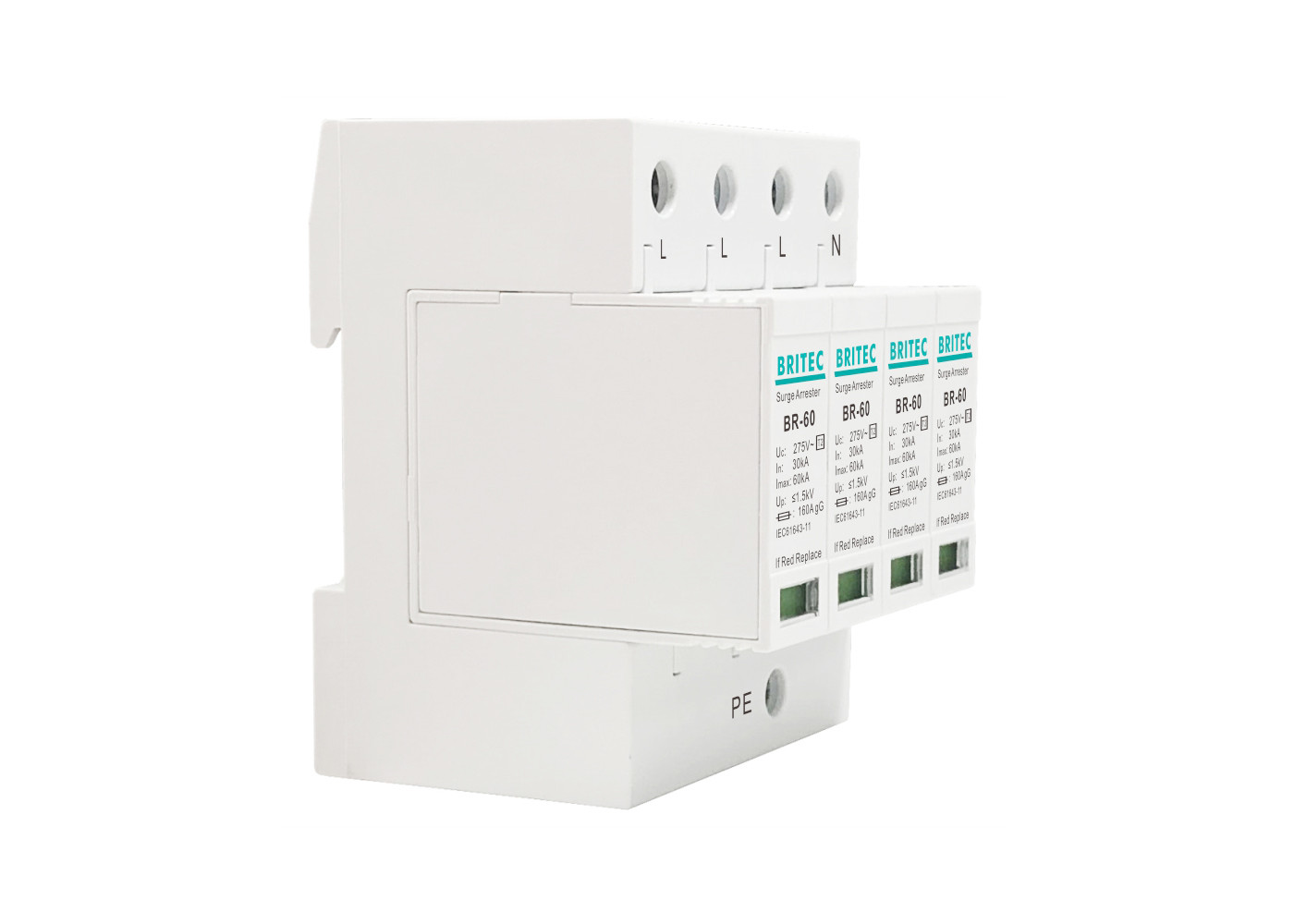 Quality AC 385V 60KA SPD Power Surge Protection Device Lightning Protection of Class II for sale