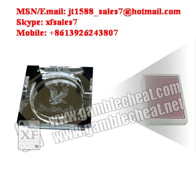 Quality 2014 Newest transparent ashtray lens|marked cards|poker cheat|poker analyzer china for sale