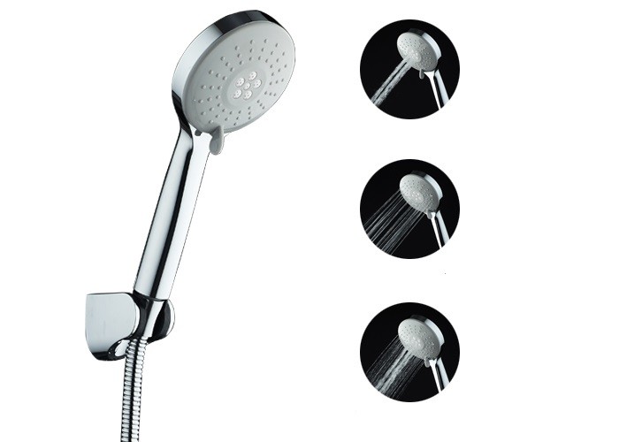 Quality Clear Impurities W10cm Bathroom Handheld Shower ABS TPR chrome for sale