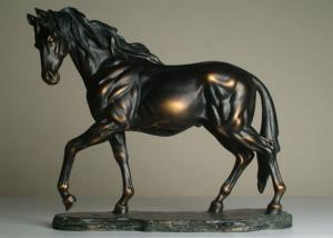 Quality Life Size Antique Bronze Horse Sculptures , Hotel Decoration Outdoor Horse Sculpture for sale