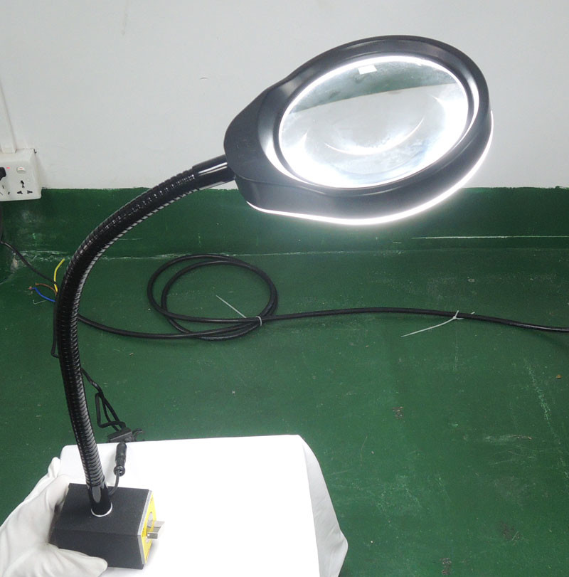 Quality Wholesale Multi-function Magnetic base with LED lamp Magnifier for sale