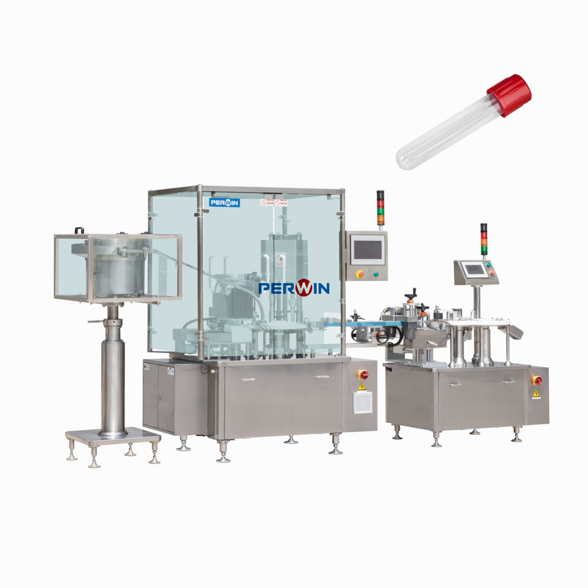 Quality Cam Driven 10ml Rotary Screw Tube Filling Capping Machine for sale