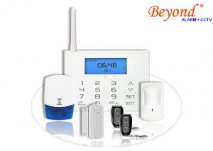 Quality LCD Icons Touch Keypad Wireless GSM SMS Burglar Alarm System with Wireless Flash Siren for sale