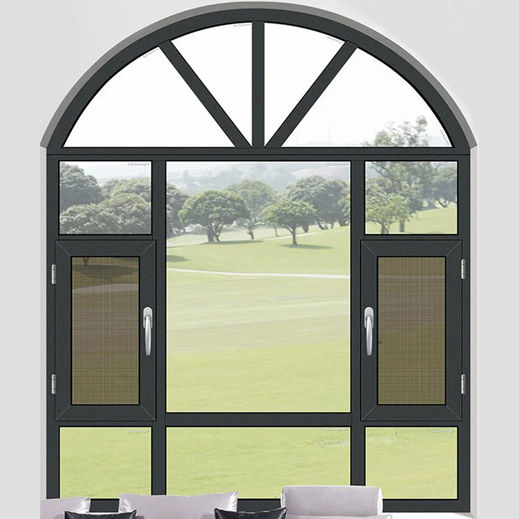 Quality Residential N6 1.8mm Aluminium Frame Casement Window for sale