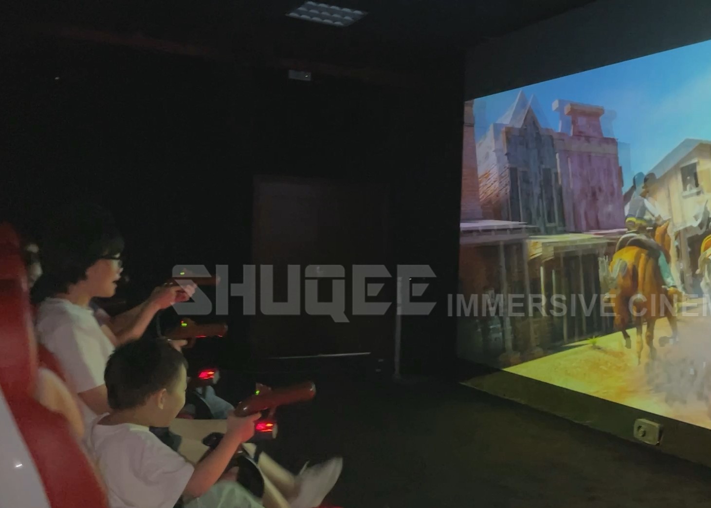 Quality Interactive 7D Shooting Game Gun Cinema Fascinating Plot On The Screen for sale