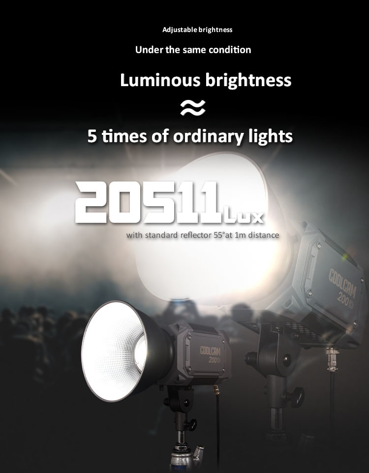 220W 200D high brightness LED fill light for live broadcast or live streaming