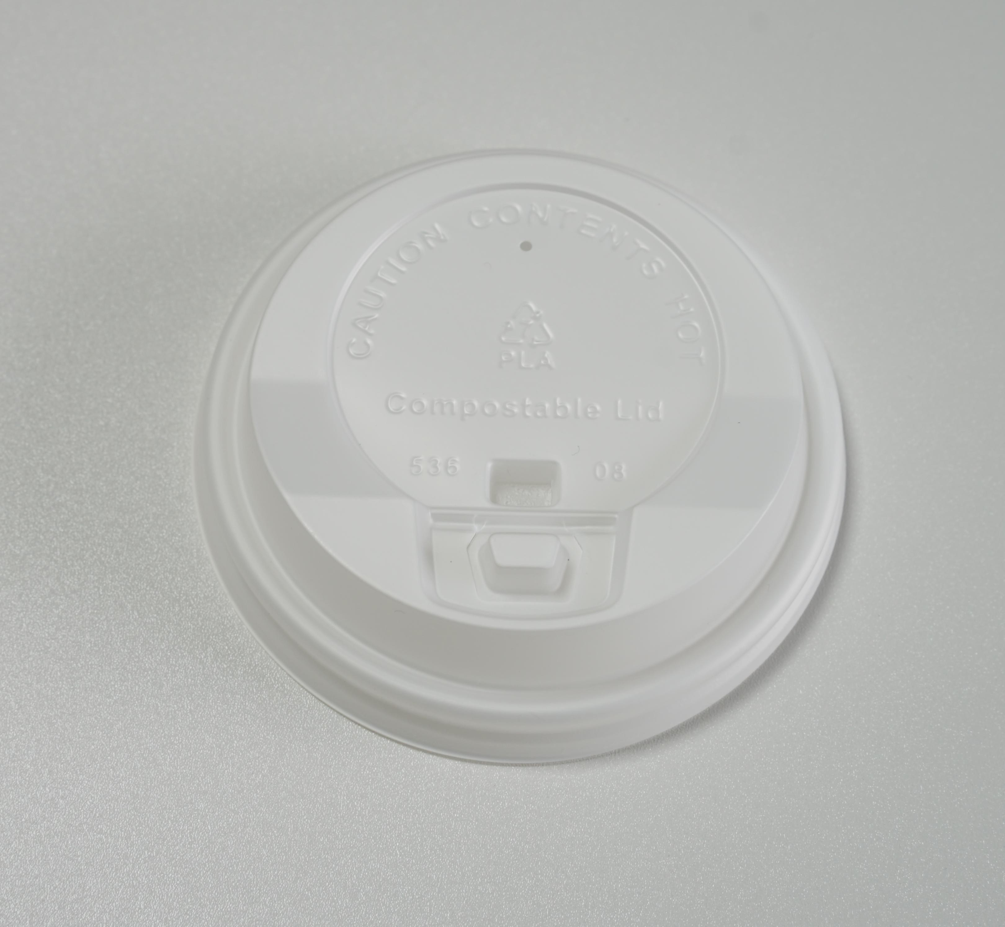 Quality 80mm Biodegradable Coffee Cup Lid Cold Drink Shop for sale