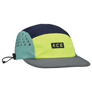 Quality Waterproof Nylon 5 Panel Camper Hat Neon Yellow Running Mesh Cap for sale