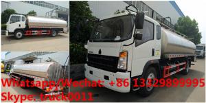 Buy cheap YEAR-END PROMOTION! HOWO RHD 10M3 stainless steel milk tank truck for sale, HOT SALE! liquid food tank truck from wholesalers