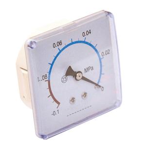 Quality 1/4" BSP 63x63 MM 0.08MPA Medical Pressure Gauges Safety Glass for sale