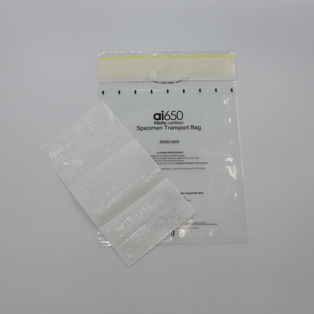 Quality Customized Three Layer Biological Specimen Transport Bag PE Ziplock for sale