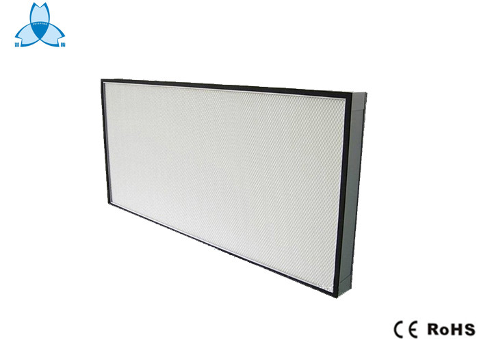 Mini Pleated Panel Hepa Air Filter Polyurethane Sealant Rubber , Fiberglass Media