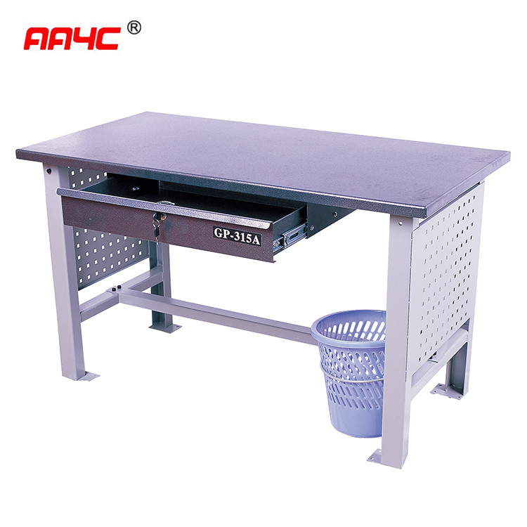 Quality Diy Mobile Tool Cabinet Metal Workshop Work Table 150x75x81cm for sale